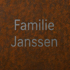 Cortenstalen naambord op maat